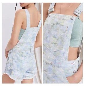 Anthropologie Pilcro Cut-Off Short Overalls